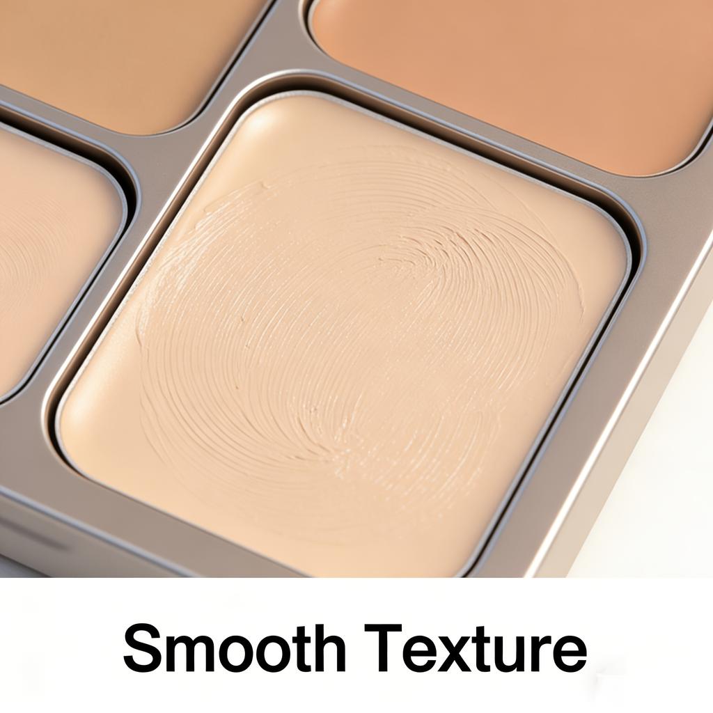 5 Color Concealer Palette, Cream Contour, Multi-use Makeup Palette for Covering Dark Circles Blemishes, Long Lasting Non-Creasing Makeup for Beginners