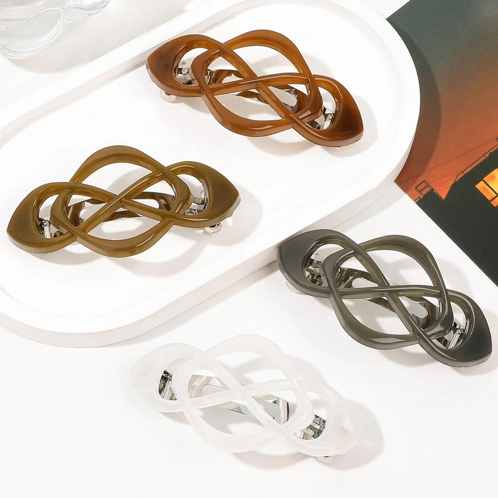 Frosted Ponytail Clip Hairpin Hollow Out Hair Clip Women Girl Ponytail Hair Clip Fashion Retro Hair Accessories Headwear Hairpin