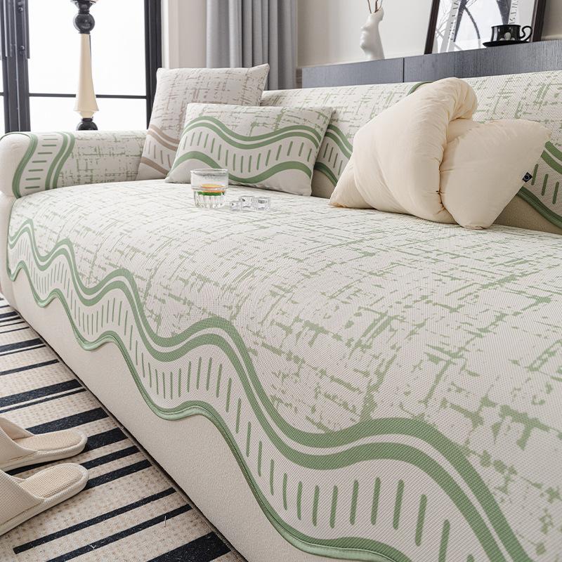 Digital Printing Process Summer New Special-Shaped Sofa Cushion Non-Slip And Breathable One-Piece Ice Silk Mat Seat Cushion