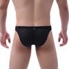 Men Briefs Low Waist Elastic Design Breathable Panties U-Convex Mesh Yarn Design Smooth Wiring Perfect Fit Underwear