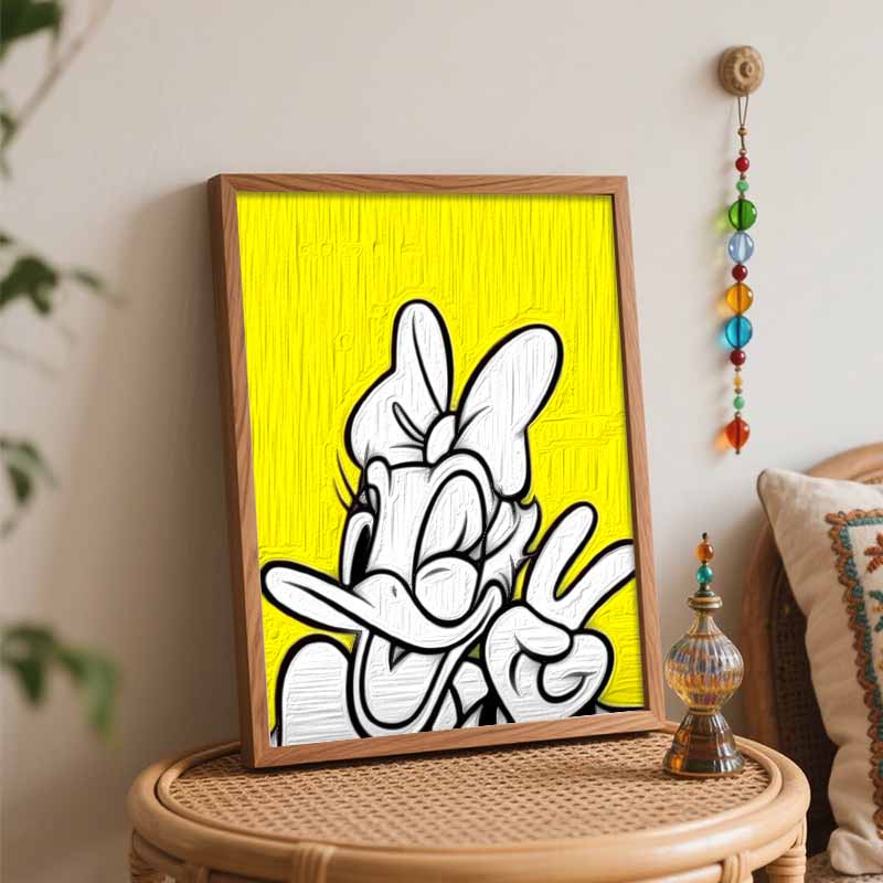 Disney Daisy Duck digital oil painting diy coloring handpainted handpainted filling home decoration gift art wall decor hobby supplies
