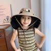 Дышащая детская шляпа от солнца, шляпа рыбака с защитой от солнца, повседневная шаль-капюшон, детская