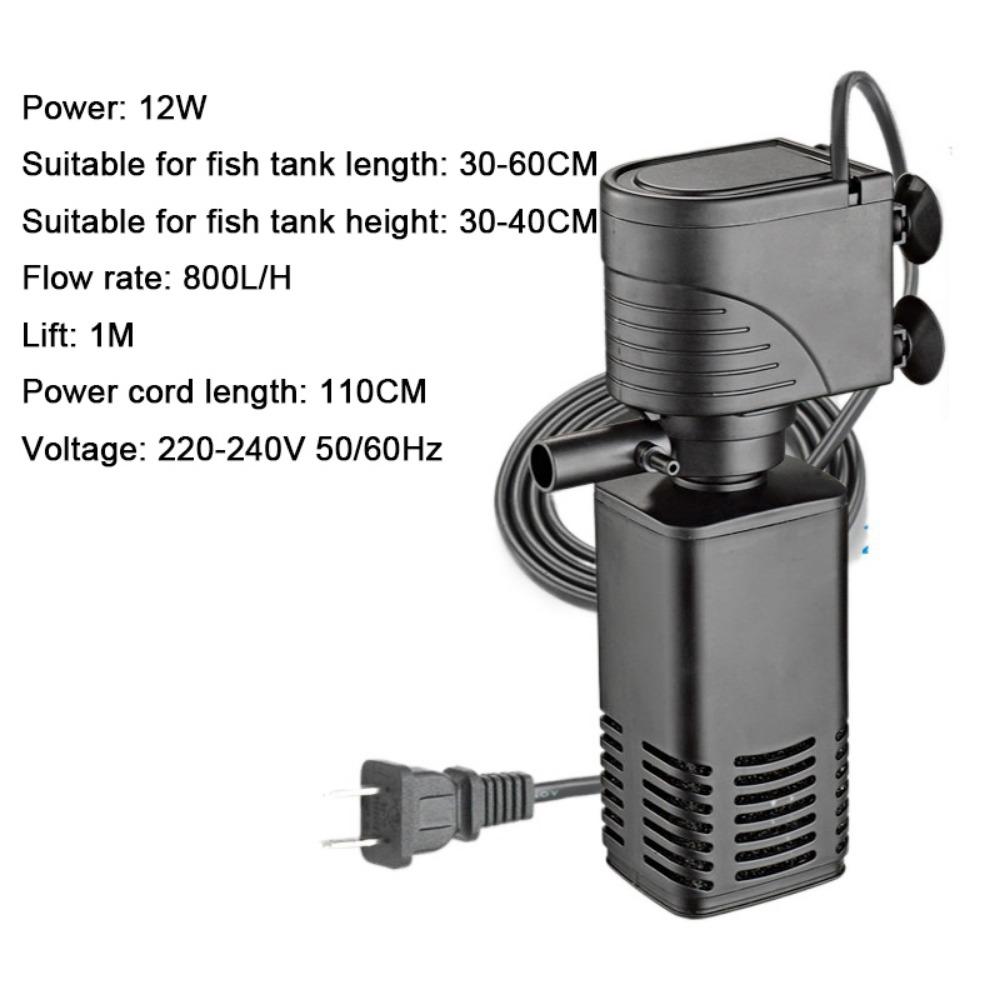 Пластиковый аквариумный встроенный фильтр 4/6/12/20/30 Вт Погружной насос Аквариумный фильтр для дома