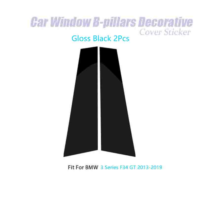 Глянцевый черный для BMW E60 E90 F30 F10 F20 F07 E70 E84 E46 X1, декоративная наклейка на окно автомобиля, средние стойки, отделка для стайлинга автомобиля