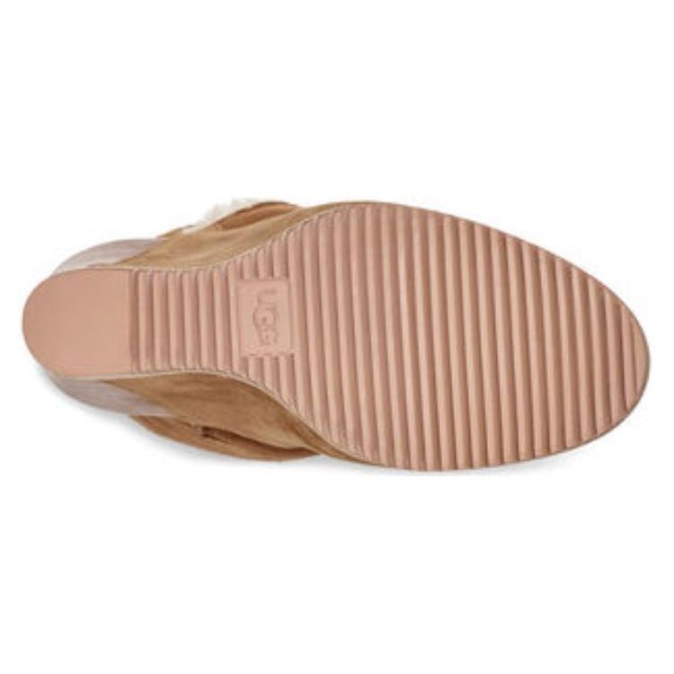 UGG Кожаные Удобные Повседневные Короткие Ботинки Женские ботинки Коричневые 1105576-CHE