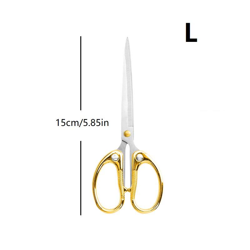1 Piece Ultra Sharp Stainless Steel Scissors with Metal Handle for Office Home School Sewing Fabric Cutting