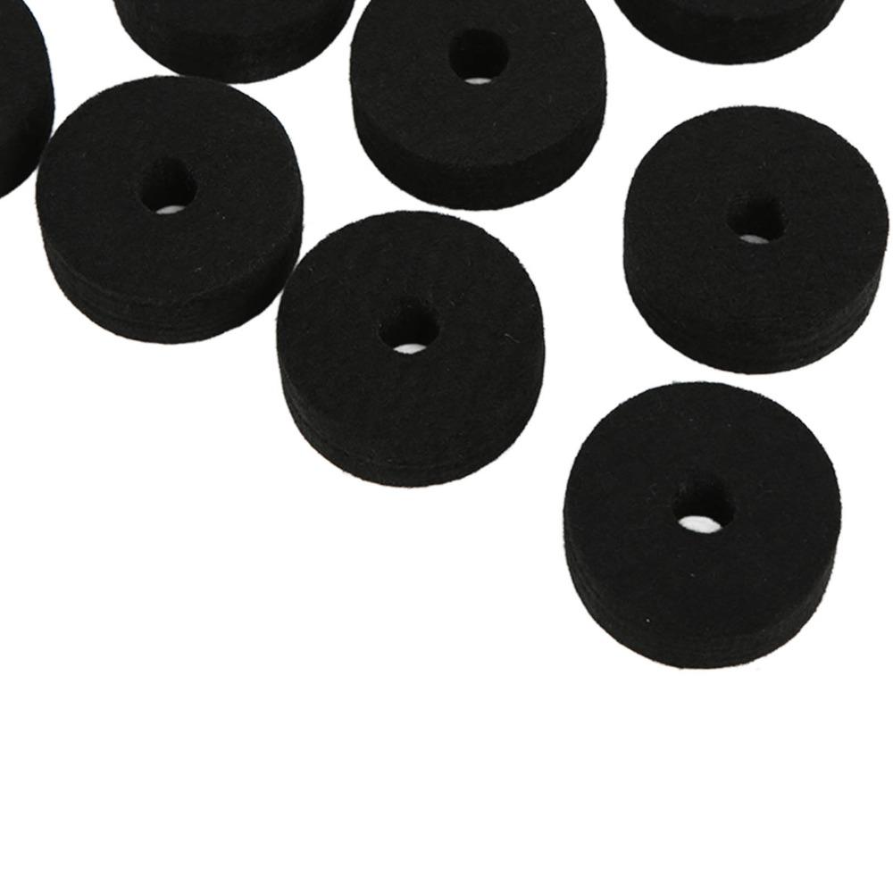 20PCS Felt Felt Washer Pads Black And Grey Drum Set Accessory Cymbal Felt Washer For Drummers