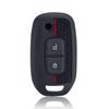 Силиконовый чехол-брелок для автоключей, подходит для Renault Kwid Kadjar Captur Megane Sandero Stepway Logan Clio 5 Arkana