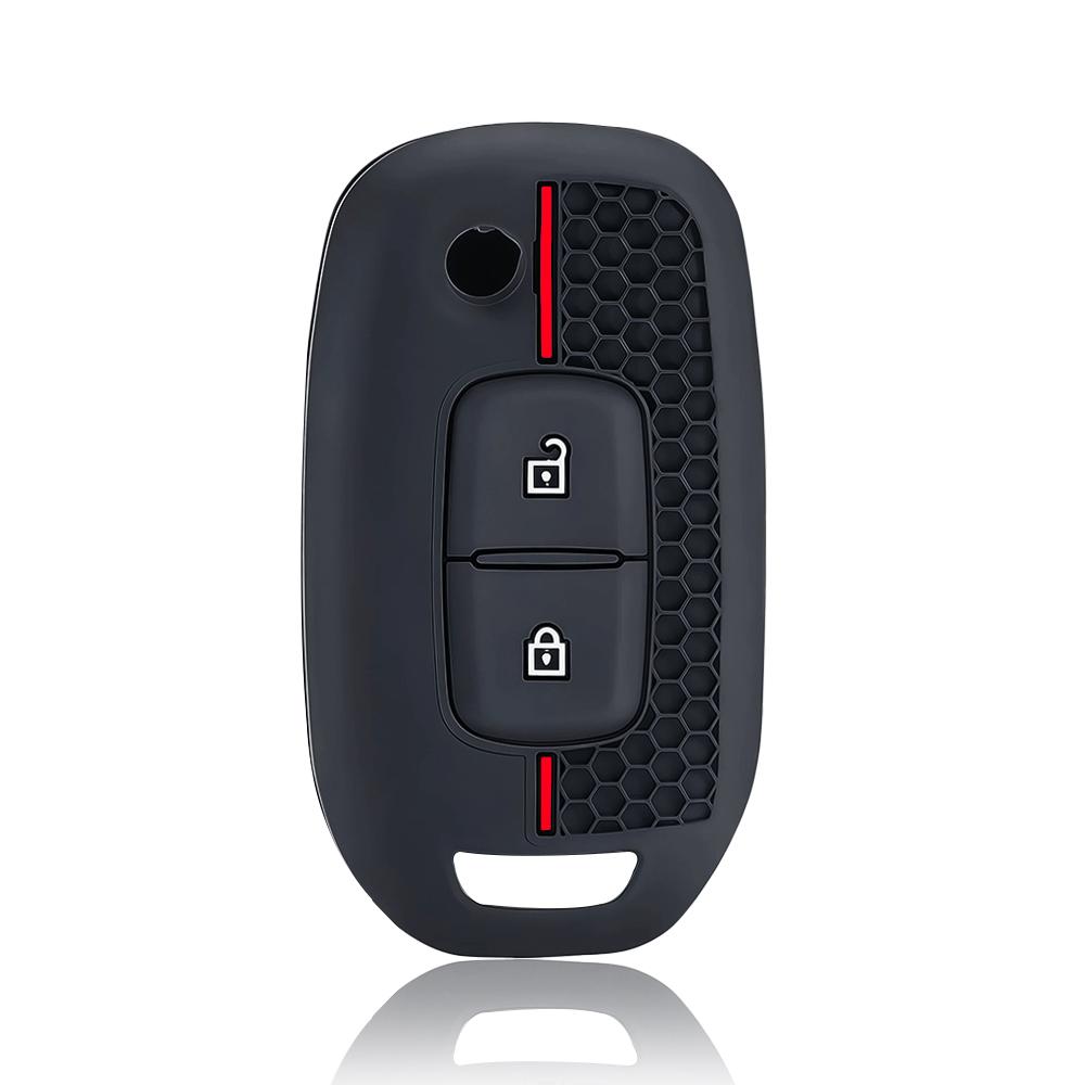 Силиконовый чехол-брелок для автоключей, подходит для Renault Kwid Kadjar Captur Megane Sandero Stepway Logan Clio 5 Arkana