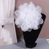 2pcs Lace Fabric Flower Brooch Appliques Organza Clothing Patch  Clothes Decoration