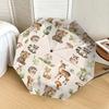 Woodland Animal Forest Friends - Automatic Opening Umbrella, Portable Tri-Fold Design, 8-Bone Iron Frame Outdoor Umbrella, Festival Gift for