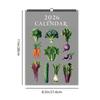 1 шт. настенный календарь 2026, календарь-раскраска 'Осенний урожай овощей и фруктов', 12 красивых дизайнов, идеальный подарок на день рождения, Новый год