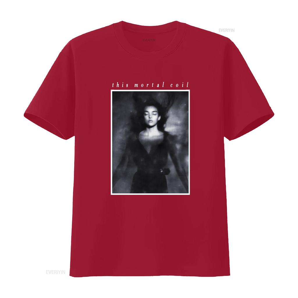 This Mortal Coil Футболка с принтом Itll End In Tears Стильный Уникальный Дизайн для Любителей Музыки винтажный Стиранный Дышащий Повседневный