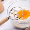 Dough Whisk Bread Mixer Premium Stainless Steel Whisk With a Dough Scraper for Bread, Pastry or Pizza Dough - Perfect Baking Tool(3pcs, silver)