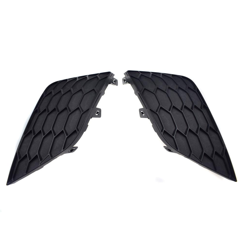 Pair Black Front Bumper Fog Light Cover Grill Insert For Nissan Sentra 2016-2019