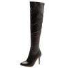 Fashion Sexy Elastic Thigh High Boots Women High Heels Over-the-knee Boot Female Point Toe White Yellow Fetish Party Long Shoes Big Size