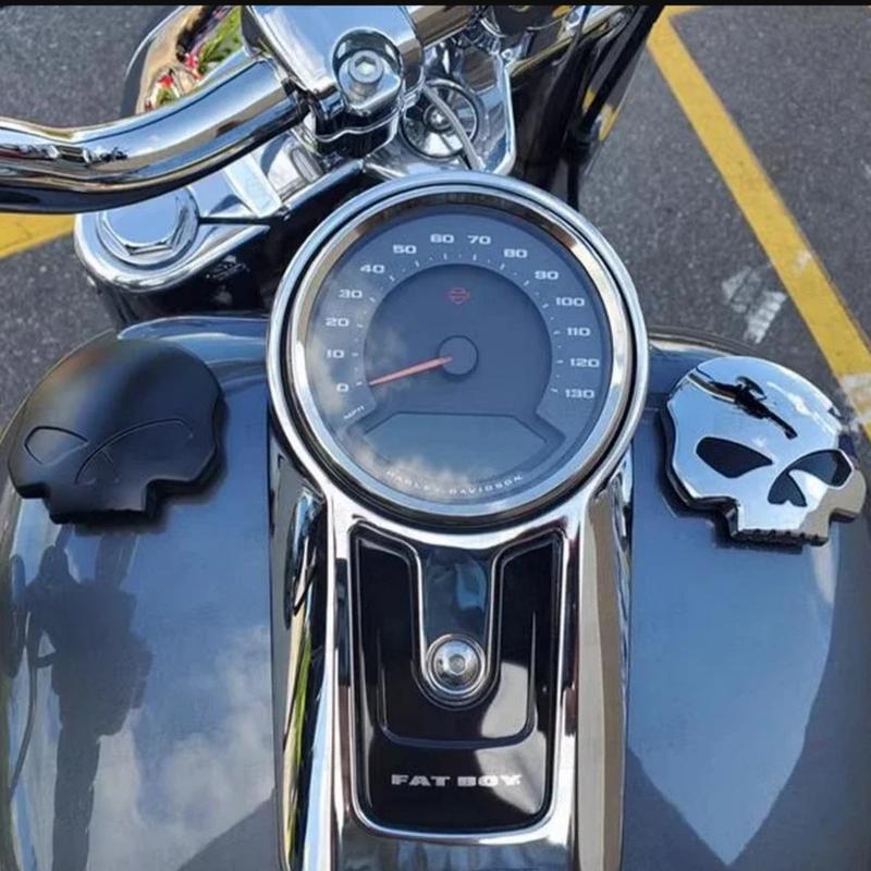 Motorcycle Modification Ghost Face Skull Fuel Tank Cap Retro Fuel Tank Cap Motorcycle Compatible With Xl883 Xl120 Dana