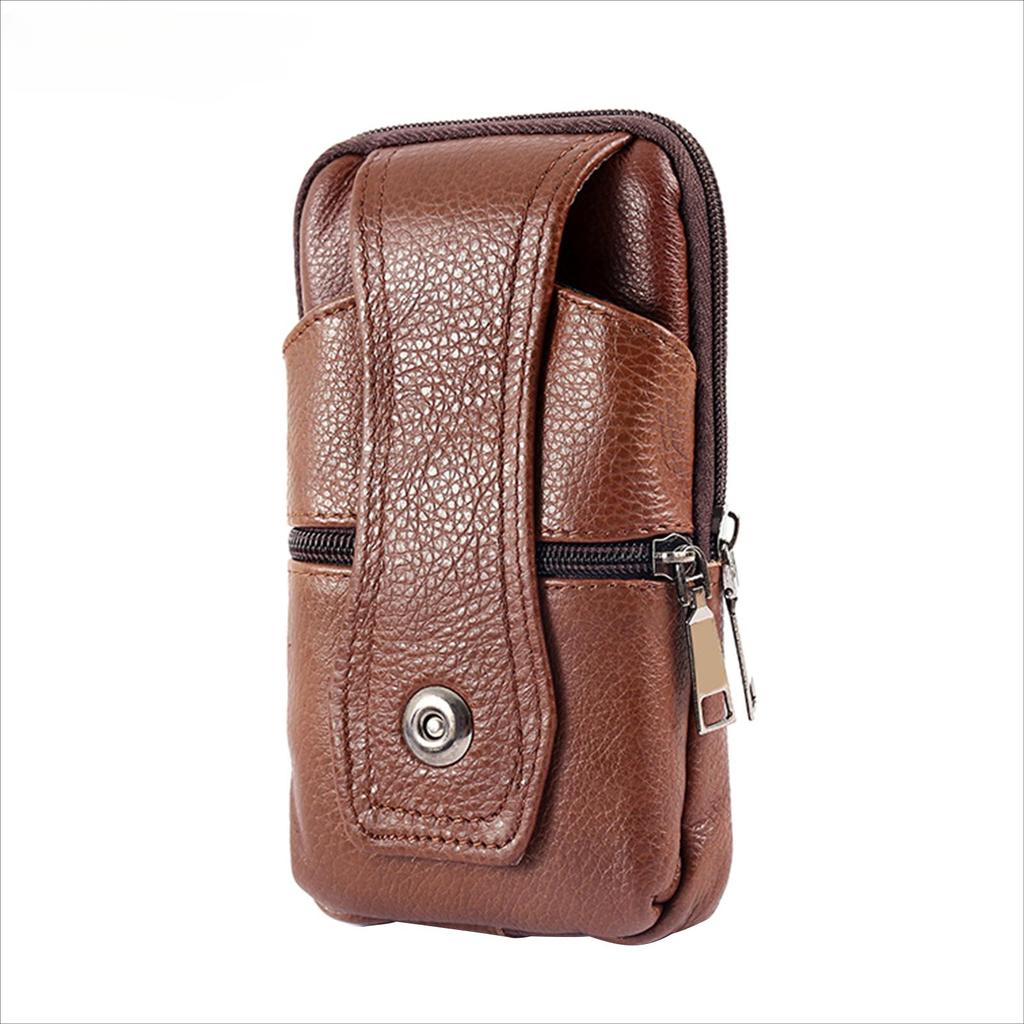 Мужская уличная поясная сумка из искусственной кожи