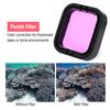 3Pcs Red Pink Purple Underwater Diving Filters Set for Gopro Hero 5   6