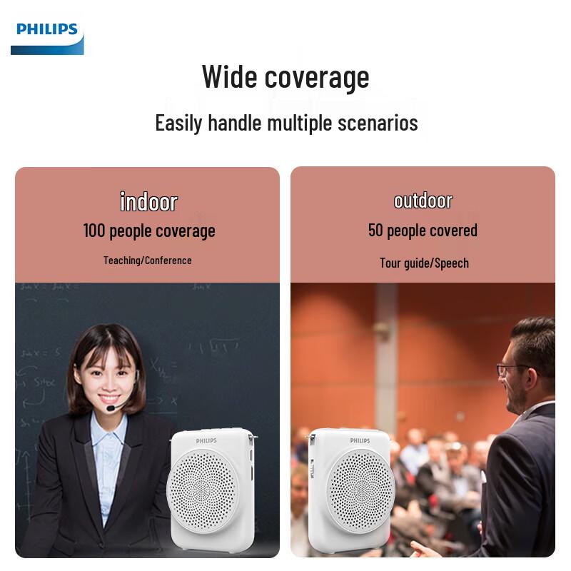 Philips Портативный Bluetooth-усилитель-динамик SBM609 (Китайская версия)