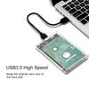 2.5inch SATA SSD Hard Drive Case USB3.0 HDD Enclosure Transparent Design Transfer Speed Mobile External Housing