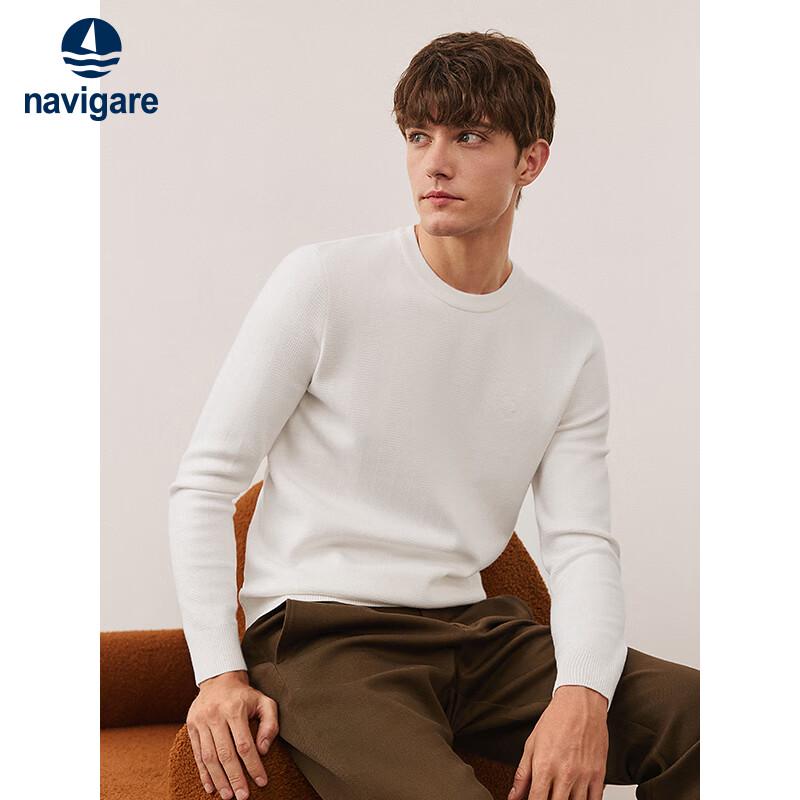 Navigare Men's Solid Antibacterial Knit Sweater