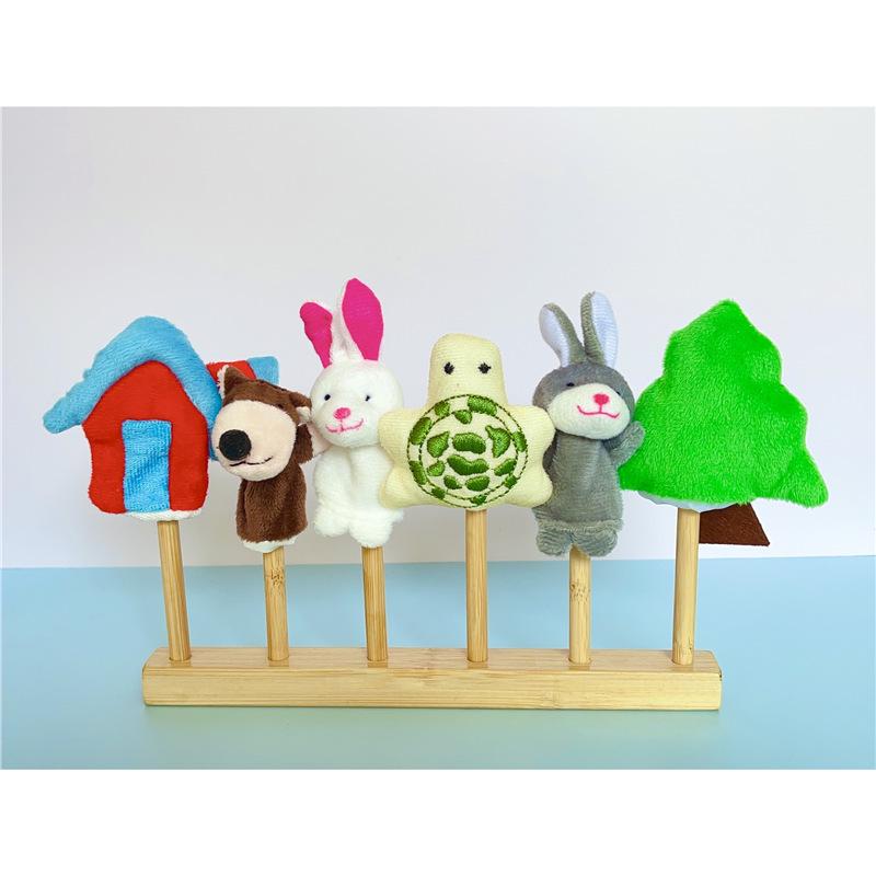 Подставка для пальчиковых кукол в виде животных для языковых зон детского сада и кукольного домика