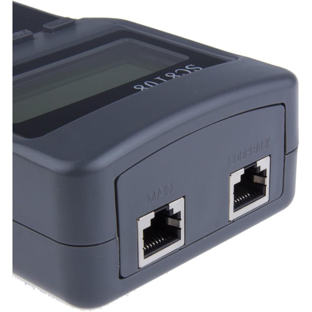 Кабельный тестер, измерение длины сети LAN, тестер расположения телефонного кабеля, SC8108 RJ45, с питанием от батареи (Не включено)