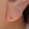 BettyU 14k Мини пирсинг-сердечко с фианитом