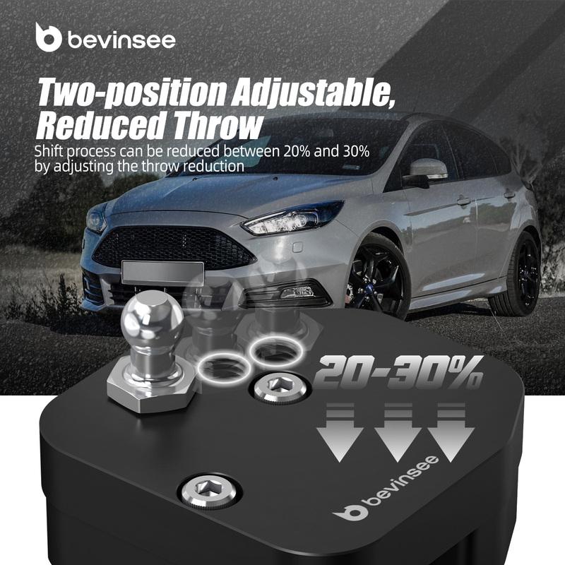 BEVINSEE Adjustable Short Shift Kit for Ford Focus MK3 ST 2013-2018, for Ford Focus MK3 RS 2016-2018