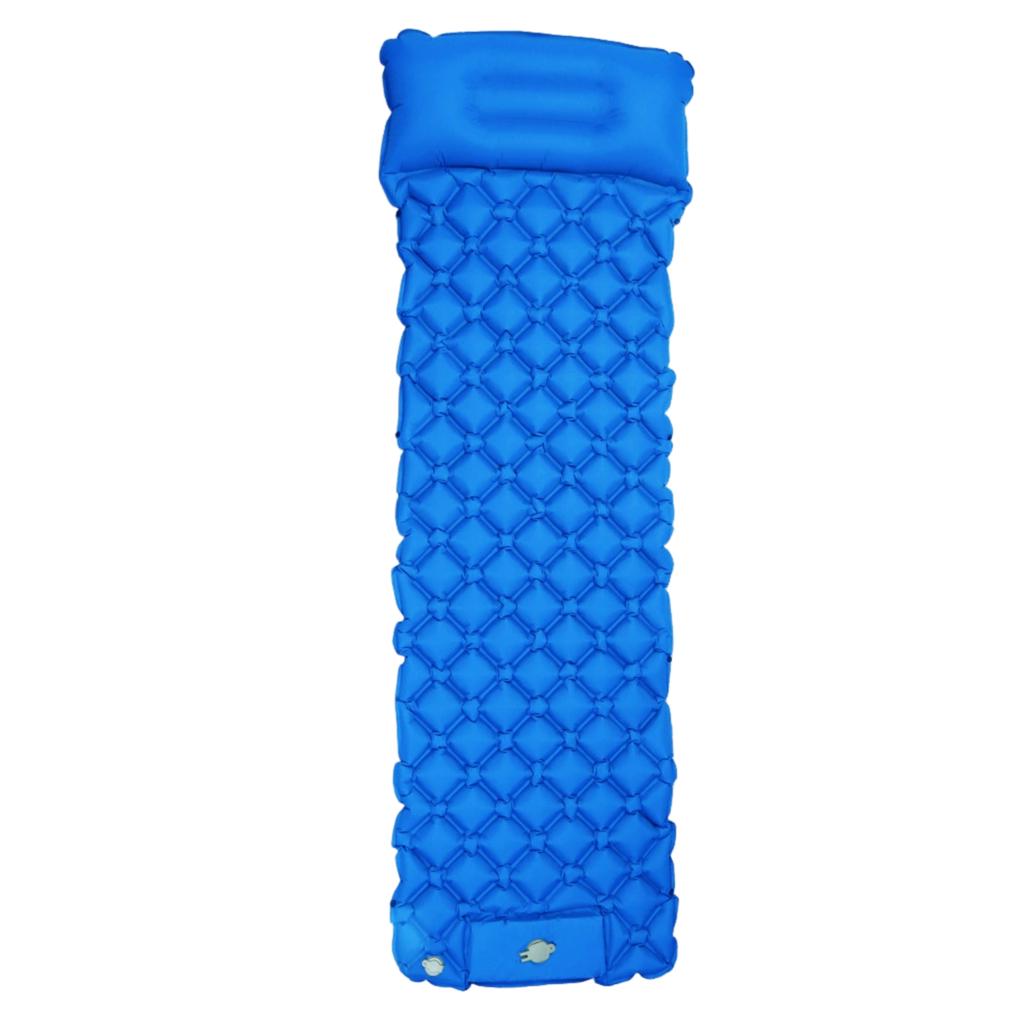 Camping Sleeping Pad with Pillow Built in Pump Ultralight Inflatable Sleeping Mat Waterproof Camping Air Mattress for Backpacking Hiking Tent
