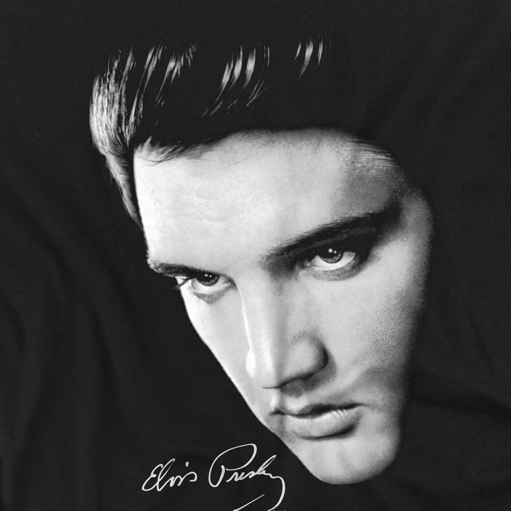 Elvis Presley Unisex Adult Face Long-Sleeved T-Shirt