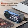 Портативная Bluetooth-совместимая колонка 5.0 с великолепными зеркальными часами, улучшенными басами и захватывающим стереозвуком — беспроводная колонка