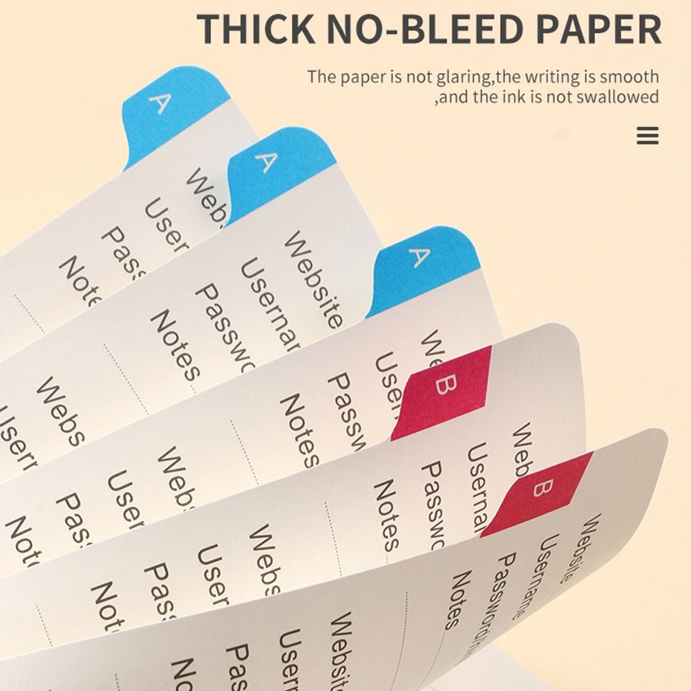 С алфавитными вкладками Книга-хранилище паролей Большой размер Интернет-журнал паролей Книга паролей формата A5