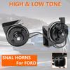 2Pcs/Set Car Twin Tone Snail Horn Loud Speaker For Ford Fiesta Focus Fusion Taurus Crown Victoria   Mustang EcoSport Espace