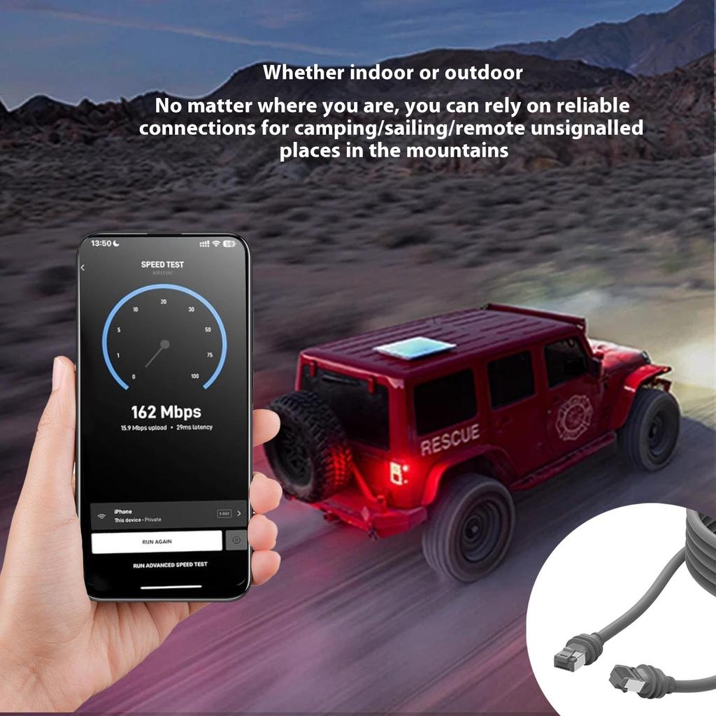 15m Starlink Gen 3 Ethernet Cable Standard V3 CAT6 10Gbps RJ45 Extension Cable