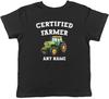 Персонализированная детская футболка с трактором Green Farm от сертифицированного фермера Подарок для мальчиков и девочек