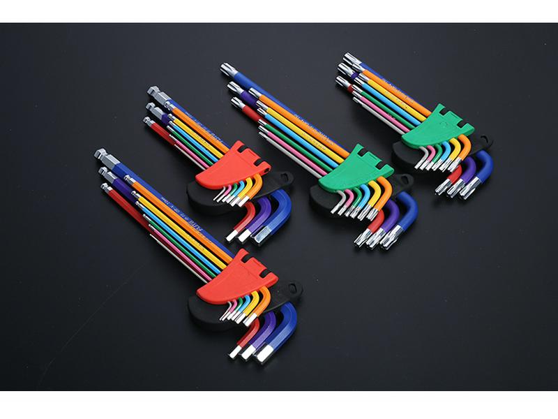 Набор шестигранных ключей и отверток FortColor: Комбинированный инструмент с 6-гранной головкой и шаровым наконечником