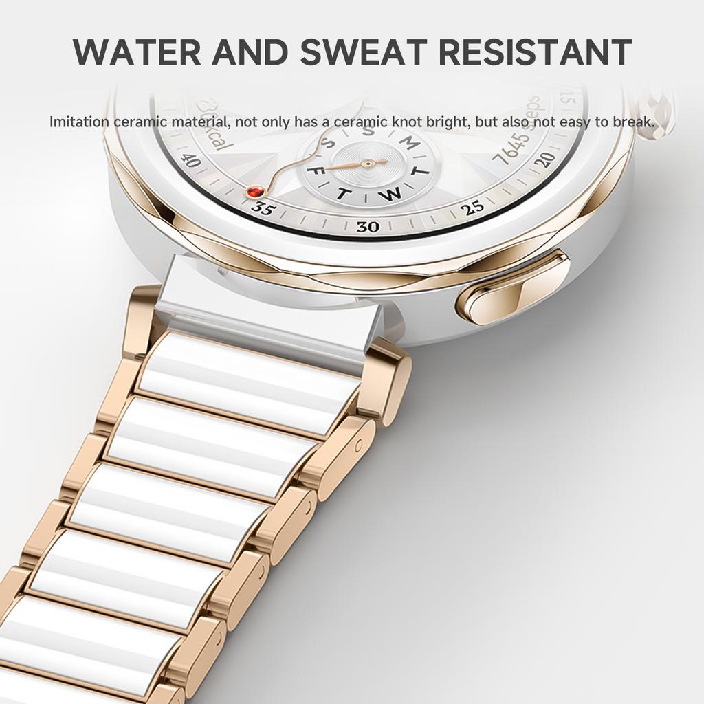 18 мм керамический ремешок для Huawei Watch GT5/4 41 мм/GT5 Pro 42 мм женский браслет-браслет для Huawei Watch GT5 GT4 металлический ремешок для часов