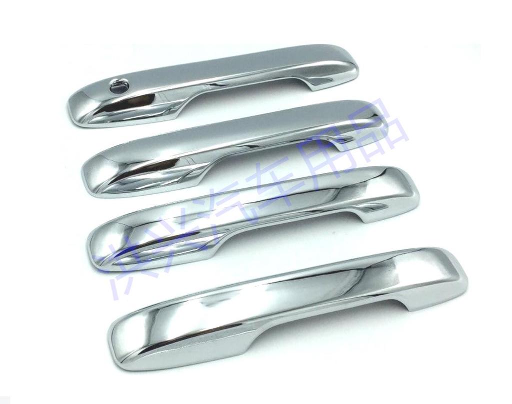 Set of 20 Electroplated Black Carbon Fiber Car Door Handle Protective Stickers