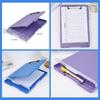 Plastic Storage Clipboard With Metal Clip And Pen Holder For Office School Nurses Field Work