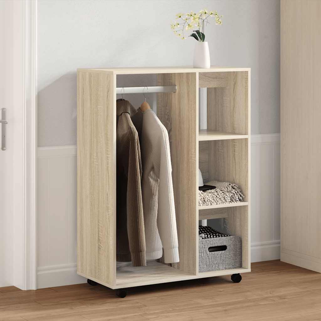 Wardrobe in Sonoma Oak Finish 80 x 40 x 110 cm Particleboard