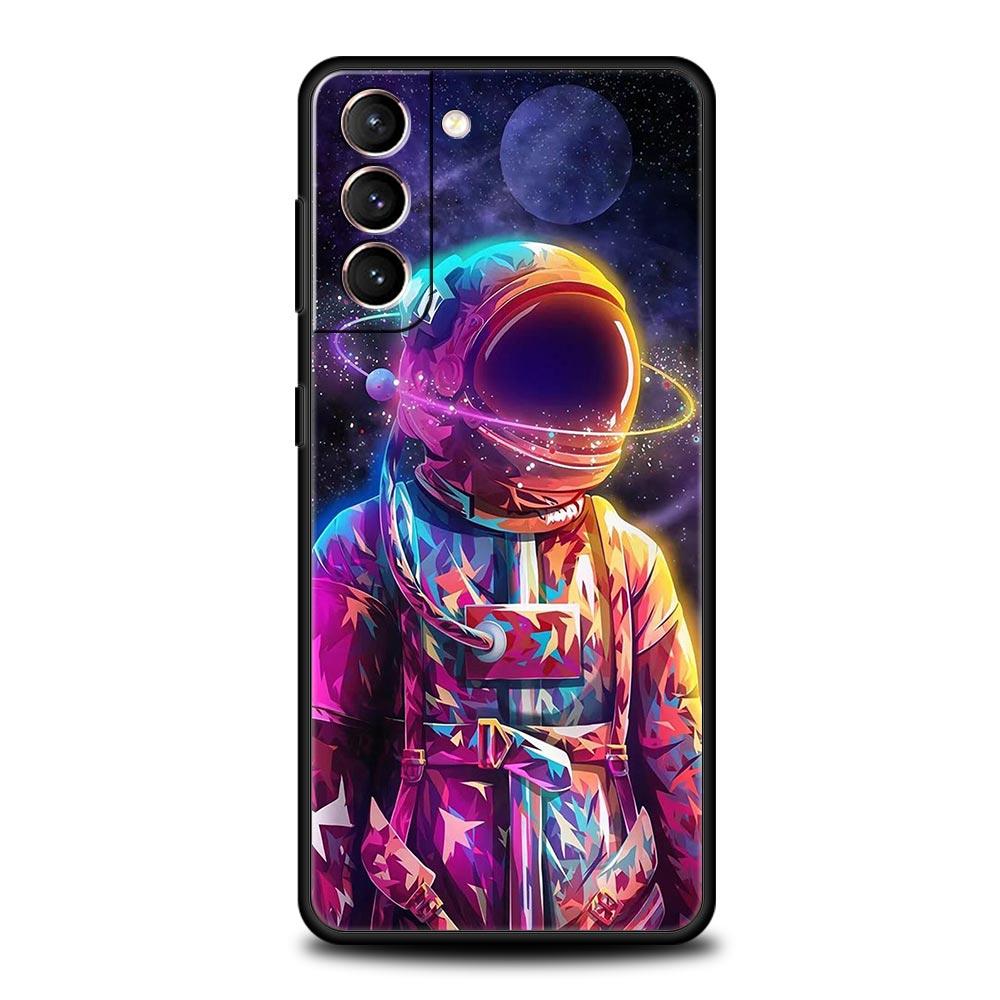Милый чехол для телефона с изображением астронавта и луны для Samsung Galaxy S23 S22 S21 S20 FE Ultra 5G S10 S10E S9 S8 Plus 10 20 силиконовый чехол-бампер