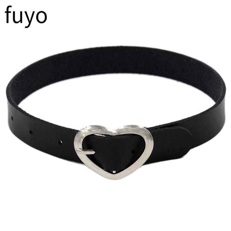 Готический черный чокер из ПУ кожи с цепочкой-замком, женское ожерелье с сердцем, панк-подвеска, ювелирное изделие, колье для вечеринки, гранж-аксессуары, подарок
