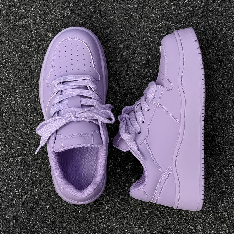 Радужные кеды на платформе для мужчин и женщин 2025 новинка дышащие туфли-булки на платформе увеличивающие рост обувь для пар спортивная повседневная обувь