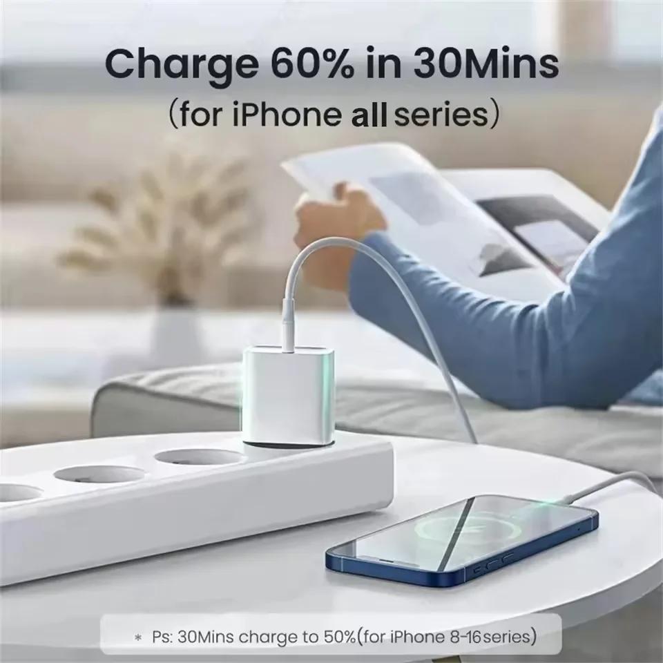 Xiaomi For iPhone 40W PD Phone Charger For iPhone 11 12 13 14 15 16 Pro Max 16 Plus USB C Data Line Fast Charging Type C Cable Charger