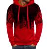 Men S Oversized Hood Sweatshirt 3D Printed Long Sleeve Loose Hoodies with Kangaroo Pocket for Autumn Winter