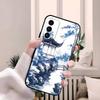 Восточный сине-белый чехол для телефона Samsung S26 S25 Edge S24 S23 S22 S21 Ultra Plus Fe A55 56 15 4G 5G Galaxy Силиконовая крышка