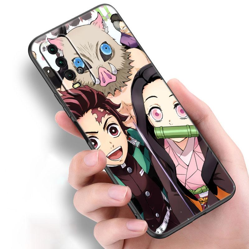 Чехол для телефона с изображением аниме «Убийца демонов» для Xiaomi Redmi Note 11 10 9 8 T Pro 10S 5G 9A 9C 9S, мягкий черный чехол из ТПУ, чехол принципиально