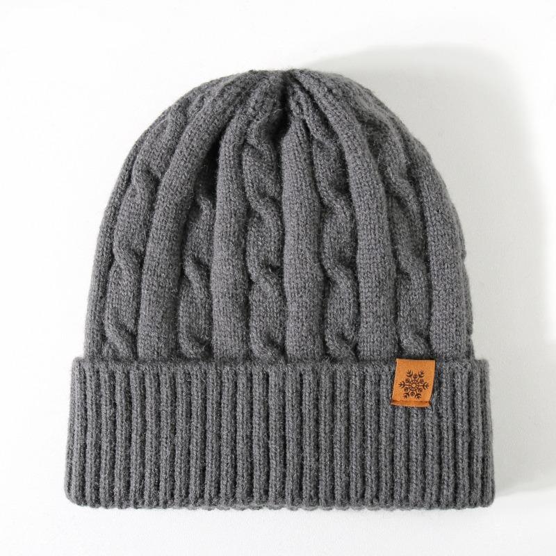 Knitted Hat for Autumn and Winter, Women's Cold Proof and Warm Ear Protection, Solid Color Outdoor Warm Ear Protection Hat